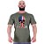 Camiseta Tradicional Masculina Manga Curta MXD Conceito Caveira Americana - Imagem 1