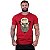 Camiseta Tradicional Masculina Manga Curta MXD Conceito Caveira Lenhador De Boné - Imagem 2