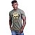 Camiseta Tradicional Masculina Manga Curta MXD Conceito Caveira Lenhador De Boné - Imagem 4