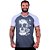 Camiseta Tradicional Masculina Manga Curta MXD Conceito Scribbled Skull Manuscrito - Imagem 4