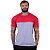 Camiseta Bicolor MXD Conceito Vermelho e Mescla Tradicional - Imagem 1