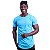 Camiseta Longline 100% Algodão Masculina MXD Conceito Azul Piscina - Imagem 1