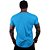 Camiseta Longline 100% Algodão Masculina MXD Conceito Azul Piscina - Imagem 2