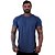 Camiseta Longline 50/50 Algodão e Poliéster Masculina MXD Conceito Mescla Marinho - Imagem 1