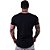Camiseta Longline 100% Algodão Masculina MXD Conceito Preto Básico - Imagem 2