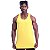 Regata Longline Cavada Lisa Masculina MXD Conceito 100% Algodão Amarela - Imagem 3