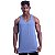 Regata Longline Cavada Lisa Masculina MXD Conceito 50% Algodão 50% Poliéster Mescla Marinho - Imagem 3