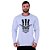 Camiseta Manga Longa Moletinho MXD Conceito Caveira Com Cartola - Imagem 1
