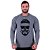 Camiseta Manga Longa Moletinho MXD Conceito Caveira De Óculos e Headphone - Imagem 2