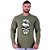 Camiseta Manga Longa Moletinho MXD Conceito Stylish Skull Topéte - Imagem 2