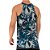 Regata Longline Masculina MXD Conceito FullPrint Blue Roses - Imagem 2