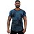 Camiseta Longline Fullprint Masculina MXD Conceito Rajado Corrosivo Azul - Imagem 1
