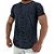 Camiseta Longline Fullprint Masculina MXD Conceito Ramificação Azul - Imagem 1