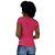 Camiseta Babylook Canelado Gola V KM MXD Conceito Rosa - Imagem 2