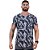 Camiseta Longline Malha PV Poliviscose Masculina MXD Conceito Pinceladas Cinzas - Imagem 1