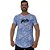 Camiseta Longline Masculina MXD Conceito Nuvens Azuis - Imagem 1