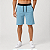 Bermuda Masculina Moletom MXD Conceito Azul Celeste Liso - Imagem 1