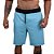 Bermuda Masculina Moletom MXD Conceito Azul Celeste Liso - Imagem 1