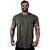 Camiseta Longline 100% Algodão Masculina MXD Conceito Verde Musgo Militar - Imagem 1