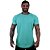 Camiseta Longline 100% Algodão Masculina MXD Conceito Azul Esverdeado - Imagem 1