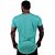 Camiseta Longline 100% Algodão Masculina MXD Conceito Azul Esverdeado - Imagem 2