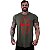 Camiseta Longline Masculina Manga Curta MXD Conceito Crânio Vermelho - Imagem 4