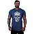 Camiseta Longline Masculina Manga Curta MXD Conceito Caveira Estilhaços - Imagem 2