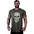 Camiseta Longline Masculina Manga Curta MXD Conceito Caveira Estilhaços - Imagem 5
