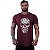 Camiseta Longline Masculina Manga Curta MXD Conceito Caveira Estilhaços - Imagem 4