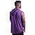 Regata Machão com Capuz Longline MXD Conceito 100% Algodão Roxo - Imagem 2