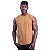 Regata Machão Longline Sem Manga MXD Conceito 100% Algodão Marrom Argila - Imagem 1