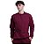 Blusa Moletom Lisa Basic Masculina MXD Conceito Sem Touca Bordô - Imagem 3