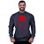 Blusa Moletom Basic Masculina MXD Conceito Sem Touca Red Skull - Imagem 1