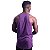 Regata Longline Cavada Lisa Masculina MXD Conceito 100% Algodão Roxa - Imagem 2