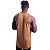 Regata Longline Cavada Lisa Masculina MXD Conceito 100% Algodão Caramelo - Imagem 2