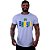 Camiseta Longline Masculina MXD Conceito Brasil Escrita Colorida - Imagem 3