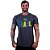 Camiseta Longline Masculina MXD Conceito Brasil Escrita Colorida - Imagem 4