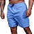 Short Tactel Elastic Masculino MXD Conceito 2 Bolsos Laterais Azul Piscina - Imagem 2
