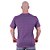 Camiseta Tradicional Masculina MXD Conceito 50% Algodão 50% Poliéster Mescla Violeta - Imagem 2