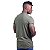 Camiseta Tradicional Masculina MXD Conceito 100% Algodão Verde Miltar - Imagem 3