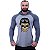 Camiseta Manga Longa Longline Com Touca MXD Conceito Caveira Soldado - Imagem 1