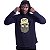 Camiseta Manga Longa Longline Com Touca MXD Conceito Caveira Lenhador - Imagem 3