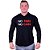 Camiseta Manga Longa Longline Com Touca MXD Conceito NO PAIN NO GAIN corroído - Imagem 2