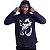Camiseta Manga Longa Longline Com Touca MXD Conceito Skull Monkey - Imagem 1