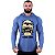 Camiseta Manga Longa Longline Com Touca MXD Conceito Hard Core Skull - Imagem 1