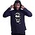Camiseta Manga Longa Longline Com Touca MXD Conceito Angry Skull - Imagem 3