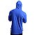 Camiseta Manga Longa Longline Com Touca MXD Conceito Azul - Imagem 2