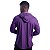Camiseta Manga Longa Longline Com Touca MXD Conceito Roxo - Imagem 2