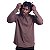 Camiseta Manga Longa Longline Com Touca MXD Conceito Marrom - Imagem 1