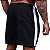 Short Tactel Listrado Elastic Masculino MXD Conceito 3 Bolsos Preto Com Listra Branca - Imagem 3